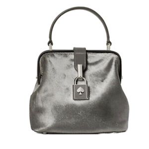 Kate Spade New York REMEDY Silver Haircalf Small Top Handbag/Cross Body NWT